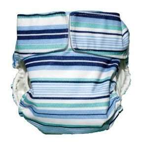  Cuteybaby Nantucket Stripe Cloth Diaper Size Large 