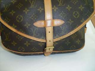 Louis Vuitton Monogram Saumur Shoulder Bag Purse  