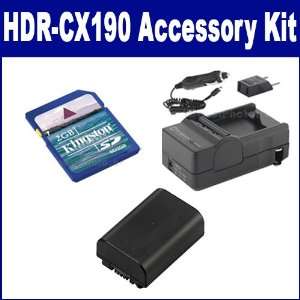  Sony HDR CX190 Camcorder Accessory Kit includes: SDM 109 