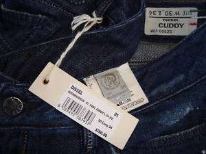 NWT$260 DIESEL CUDDY Made in Italy Destroyed Look Skinny Jeans Sz 