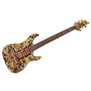  Schecter C 1 Desert Camo Limited Edition Guitar: Musical 