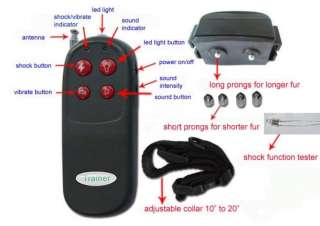 Good Condition Remote Electronic Dog Training Shock Vibrate Collar New 