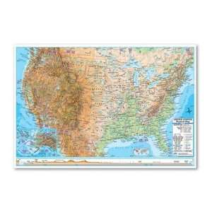  Universal Map 29176 Advanced Physical Rolled Map   Paper 