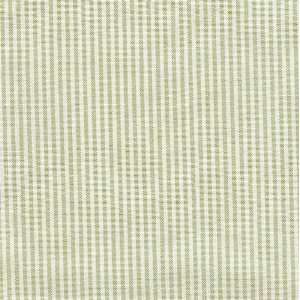  Thin Green and White Stripe Fabric by New Arrivals Inc 