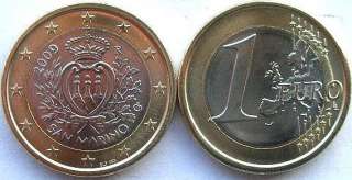 San Marino 2009 1 Euro Coin,UNC  