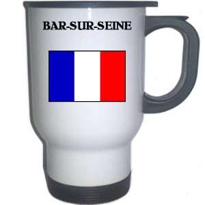  France   BAR SUR SEINE White Stainless Steel Mug 