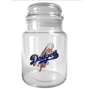   Dodgers MLB 31oz Glass Candy Jar   Primary Logo