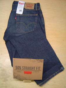 LEVIS 505 MENS STRAIGHT FIT ZIP FLY JEANS RANGE  
