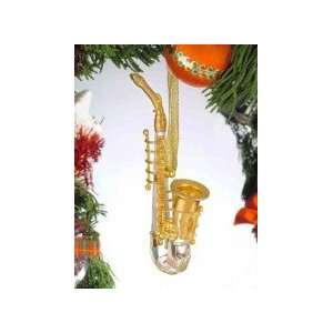  Musical Instrument Ornament   4 Crystal Saxophone