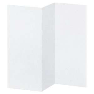  Tri Fold Wedding Card Stock   Metallic Crystal White (50 