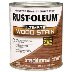  Rust Oleum 260151 Ultimate Wood Stain, Quart, Traditional 