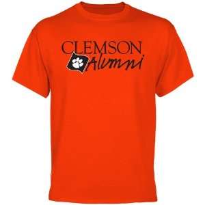  Clemson Tigers University Alumni T Shirt   Orange: Sports 