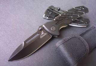 Black GERBER Steel Saber Folding Knife K43  