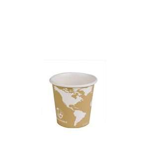 Eco Products 4 oz Compostable Hot Cup in World Art Design, 50 cups per 