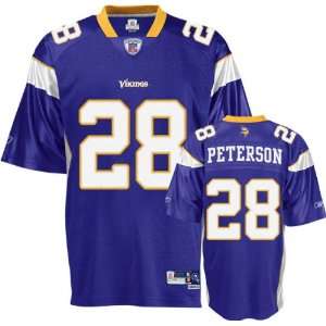 Adrian Peterson Minnesota Vikings Purple Stitched NFL Jersey Size 48 