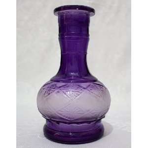  PURPLE FROSTED Genie Hookah Vase   8 Quality Glass Base 