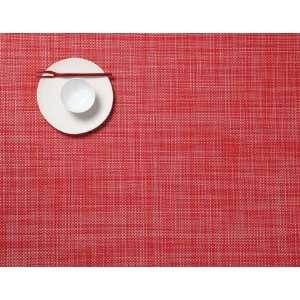 Chilewich Oval Mini Basketweave Placemat   Tomato, Set of Four  