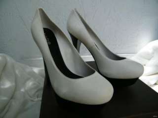 BEBE SHOES PLATFORM heels RUTHIE white 10 40  