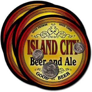 Island City, OR Beer & Ale Coasters   4pk