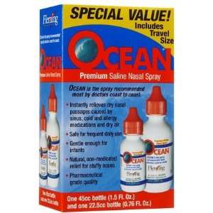 Ocean Premium Saline Nasal Spray 1.5 oz (Quantity of 5 