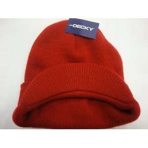  Beanie Cap Visor Hat Winter Hat red 