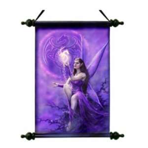    Celtic Dragon Fairy Canvas Wall Scroll Tapestry