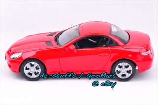 Welly 1:18 Mercedes Benz SLK 350 Diecast Model Car RED  