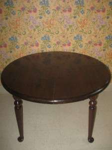   Antiqued Old Tavern Pine 48 Round Extension Thick Top Table 6093