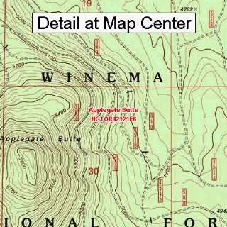  USGS Topographic Quadrangle Map   Applegate Butte, Oregon 