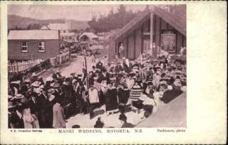 ROTORUA NEW ZEALAND Maori Wedding c1910 Postcard  