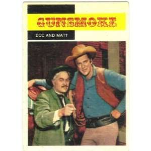  1958 Topps TV Westerns Trading Card #3 Gunsmoke: Doc and 