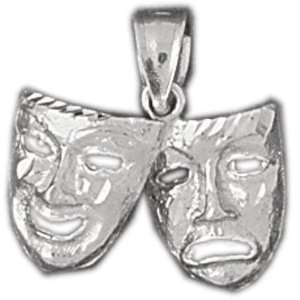   Sterling Silver Charm Drama Masks CleverSilver Jewelry