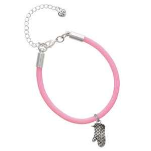  Oven Mitt Charm on a Pink Malibu Charm Bracelet Jewelry