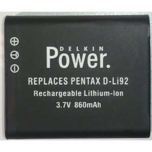  Delkin D LI92 Rechargeable Li Ion Battery for Pentax DD 