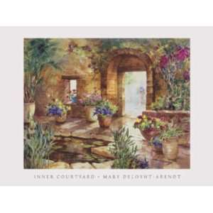  Mary Deloyht arendt   Inner Courtyard Size 8x6 by Unknown 