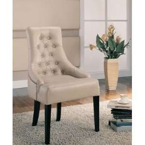  Classic Louis Style Accent Chair in Cream by