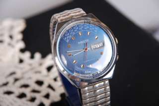 blue bright dial roman numerals used condition made in ussr