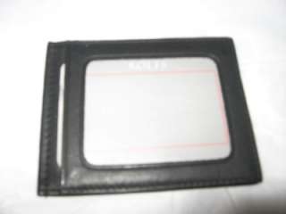 Rolfs Black Moneyclip Genuine Leather Wallet  