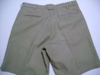 MENS DOCKERS Polyester RELAXED FIT Khaki WALKING GOLF SHORTS 34  