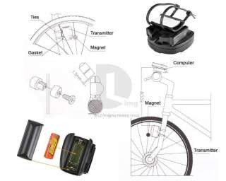 New Wireless LCD Bike Bicycle Cycling Computer Odometer Speedometer 
