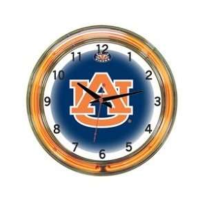  Auburn Tigers 18 Neon Wall Clock