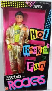 BARBIE AND THE ROCKERS DEREK DOLL #3173 NRFB MINT COND 1986 