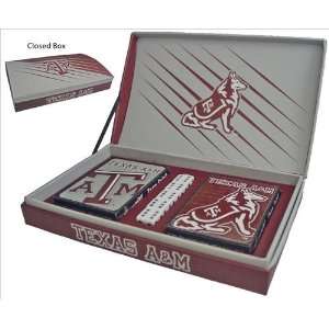  Texas A&M Playing Cards & Dice Gift Box Set Sports 