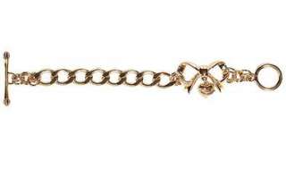 Juicy Couture Gold Bow Starter Charm Bracelet   New In Box  