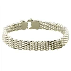  Sterling Silver Mesh Bracelet with Lobster Clasp. GIFT BOX 