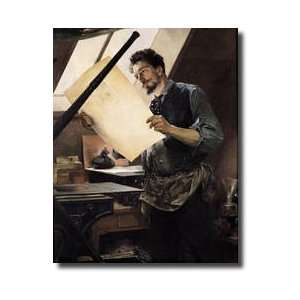  Felicien Rops 183398 In His Studio Giclee Print: Home 