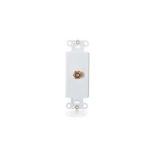  Cables To Go 1 Socket Decorative Gold Insert Electronics
