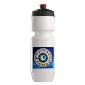  Trek Water Bottle Wht BlkRed Zodiac Astrology Wheel 