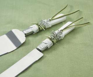   wedding flutes and cake serving set to create your own signature look