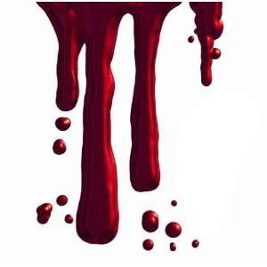  Dripping Blood   18W x 18H   Peel and Stick Wall Decal 